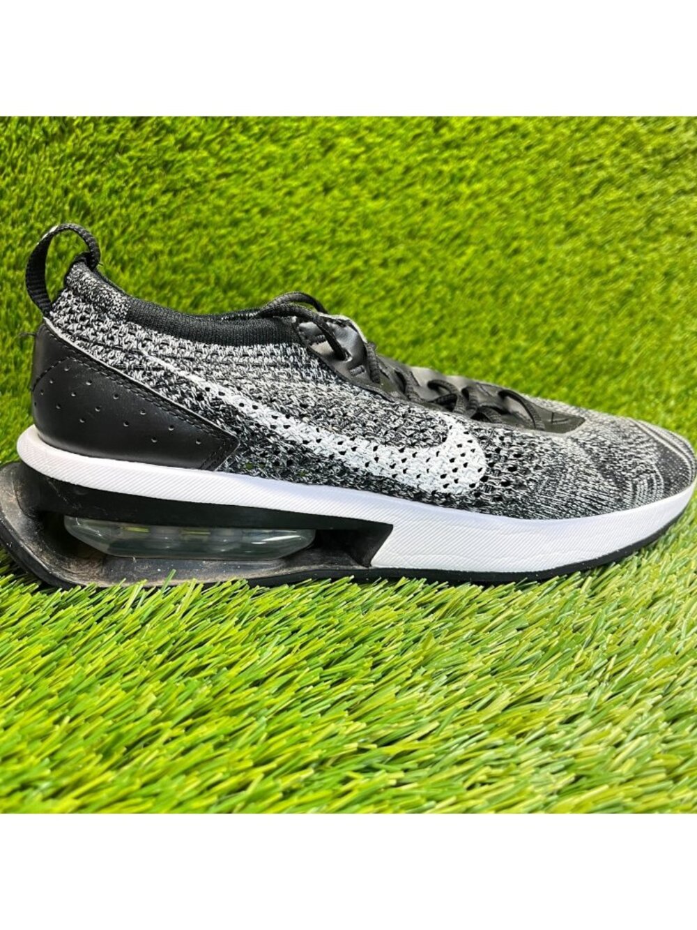 Nike Air Max Flyknit Racer Womens Size 7.5 Black Athletic Running Shoes Sneakers